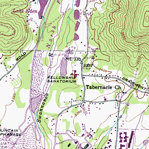 Topographic Map of Carver Optional Elementary School, NC