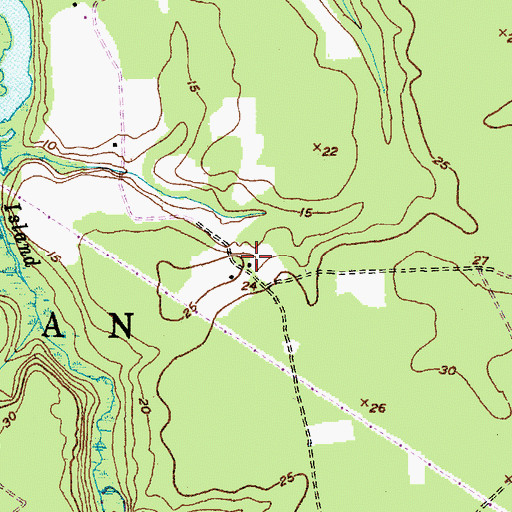 Topographic Map of Whitford, NC
