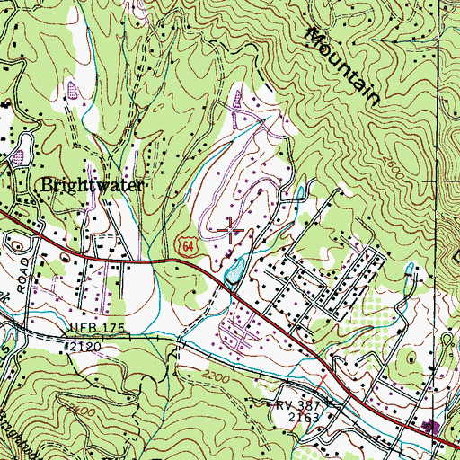 Topographic Map of Tree Haven, NC