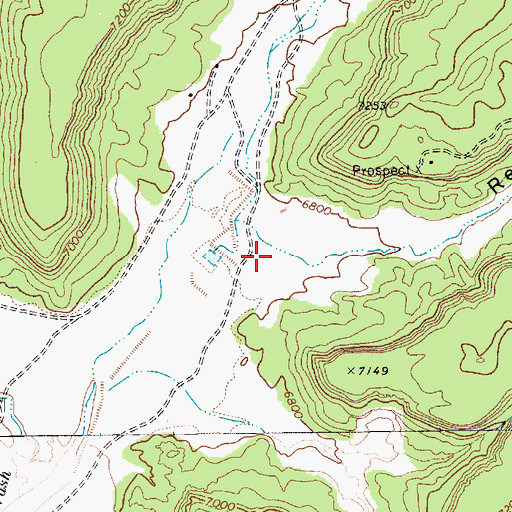 Topographic Map of Red Willow Canyon, AZ
