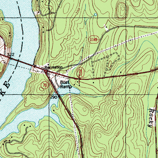 Topographic Map of Swift Island (historical), NC