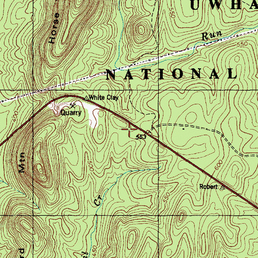 Topographic Map of Lawrenceville (historical), NC