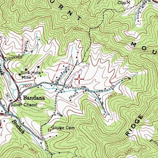 Topographic Map of Gouge Primary Elementary, NC