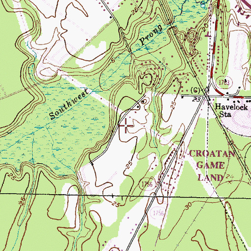 Topographic Map of Marman Terrace, NC
