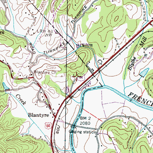 Topographic Map of Still Meadows, NC