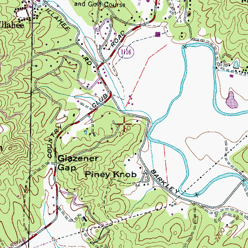 Topographic Map of Loehencove Ridge, NC
