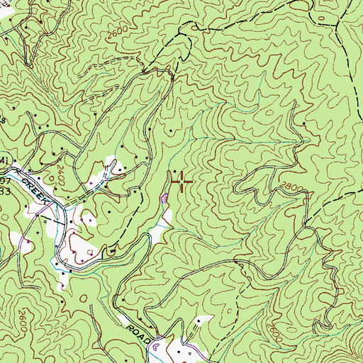 Topographic Map of Hidden Valley, NC