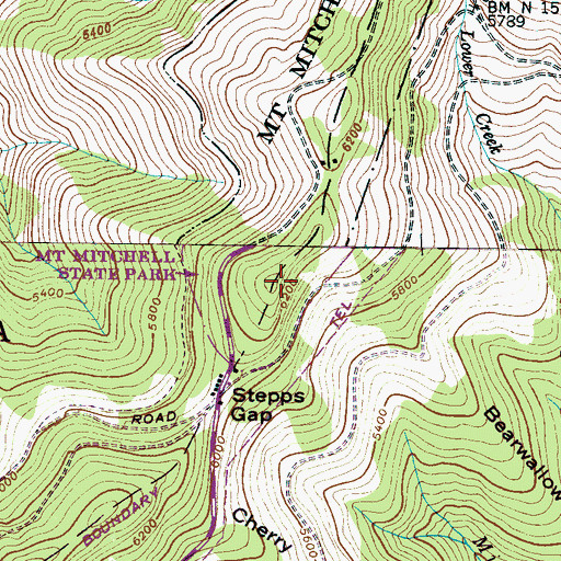 Topographic Map of Hallback, NC