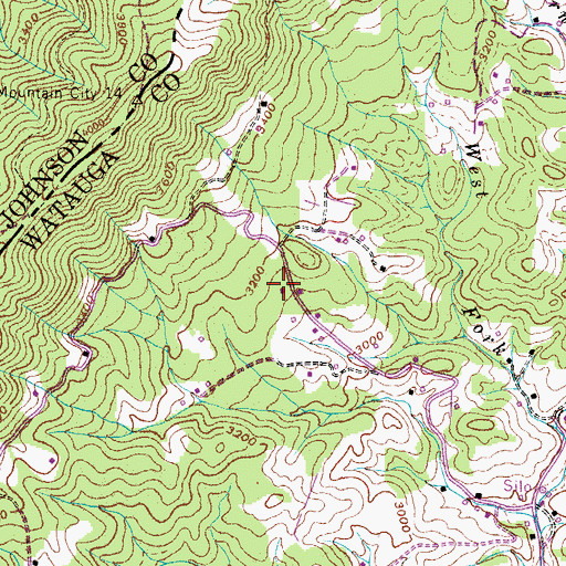 Topographic Map of Beaverdam School (historical), NC