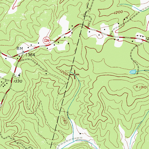 Topographic Map of Shiloh Ame Church, NC