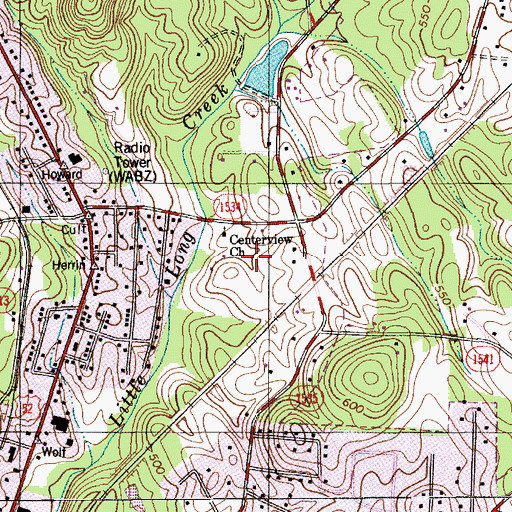 Topographic Map of Centurion Park, NC