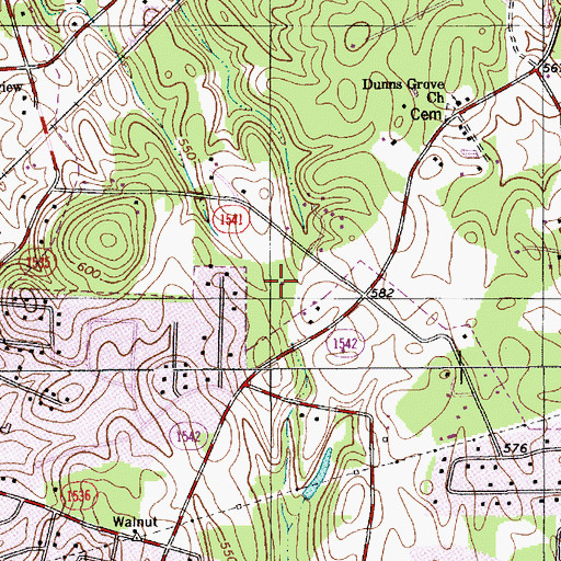 Topographic Map of Holbrook, NC