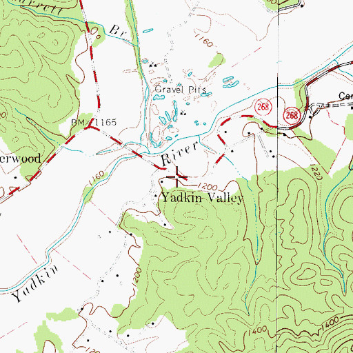 Topographic Map of Cloverhill Plantation, NC