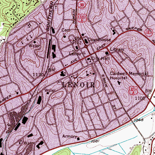 Topographic Map of Saint Francis of Assisi Catholic Church, NC