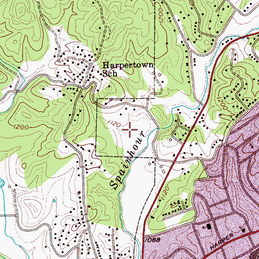 Topographic Map of Honey Hill, NC