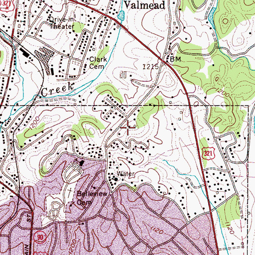 Topographic Map of Viewmont Recreation Center, NC