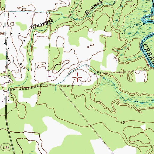 Topographic Map of NC WRC Work Center, NC