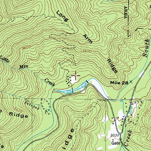 Topographic Map of Black Mountain Campground, NC