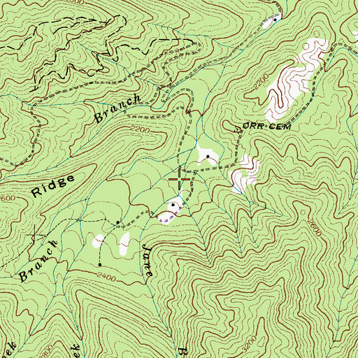 Topographic Map of Bear Creek Hunter Camp, NC