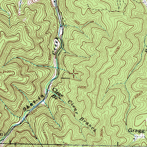 Topographic Map of Church of God, NC