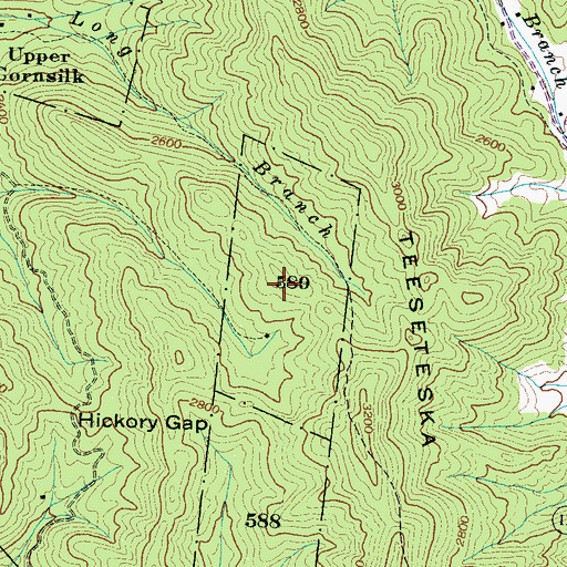 Topographic Map of 589 Land Tract, NC