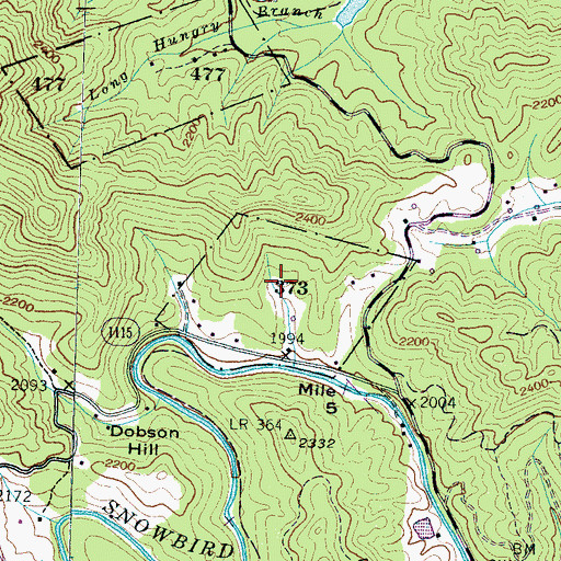 Topographic Map of 373 Land Tract, NC