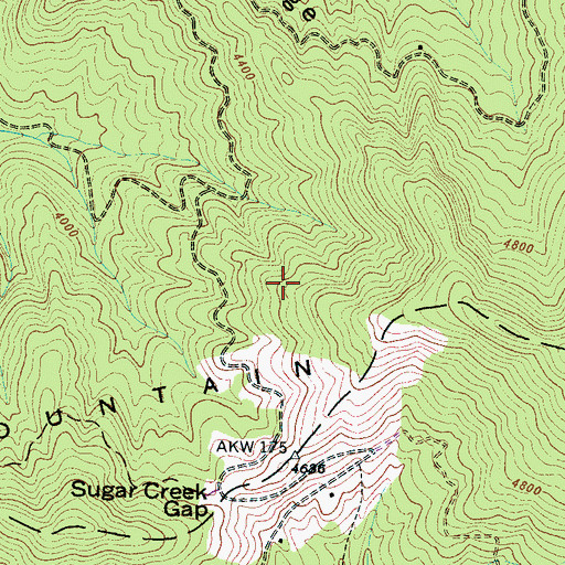 Topographic Map of Roy Taylor Forest, NC