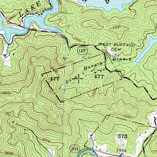 Topographic Map of 477 Land Tract, NC