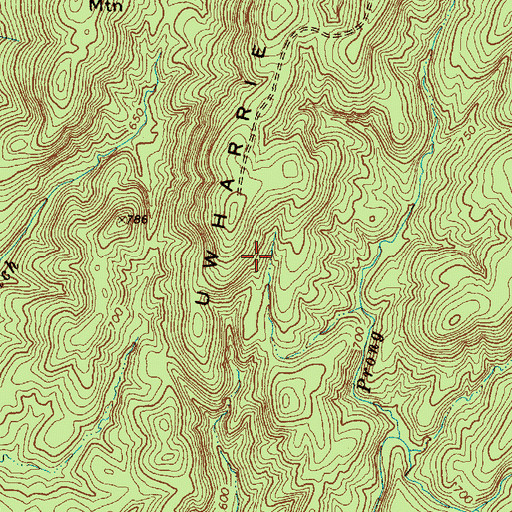 Topographic Map of Birkhead Trail, NC