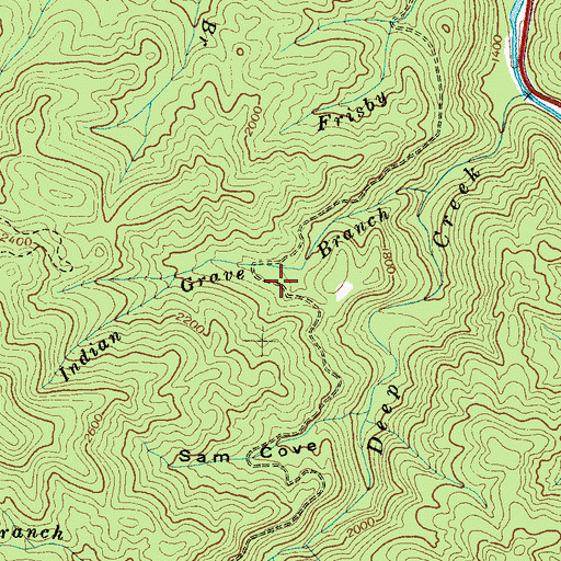 Topographic Map of Deep Creek Hunter Camp, NC
