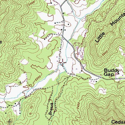 Topographic Map of Dryman Fork, NC