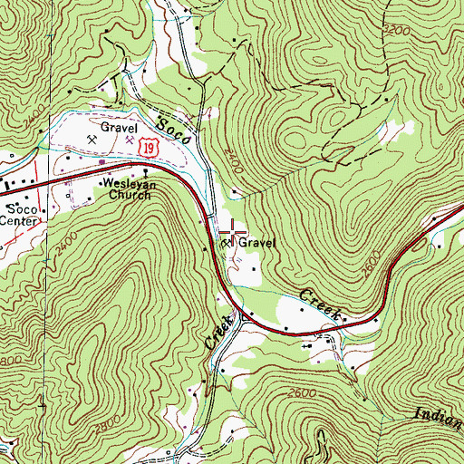 Topographic Map of Blue Wing Church, NC