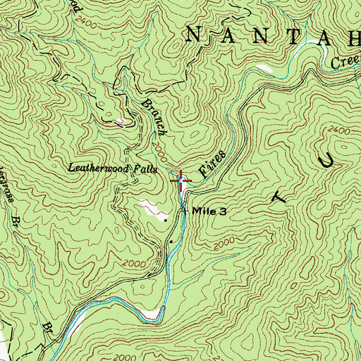 Topographic Map of Fires Creek Picnic Area, NC