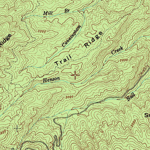 Topographic Map of Coweeta Hydrologic Laboratory, NC