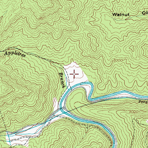 Topographic Map of Appletree Campground, NC
