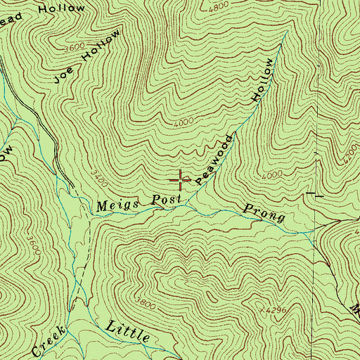 Topographic Map of Great Smoky Mountains National Park, TN