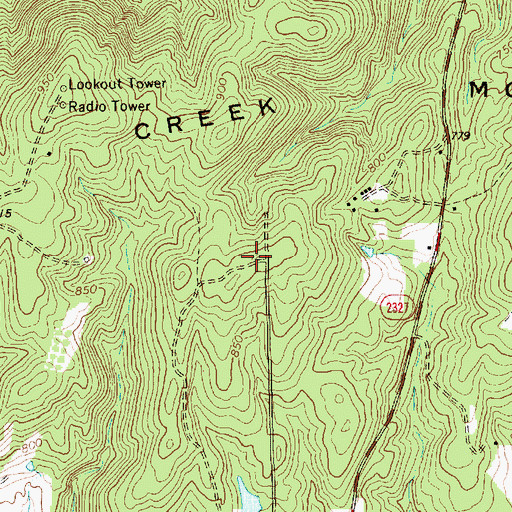 Topographic Map of WPCM-FM (Burlington), NC