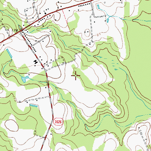 Topographic Map of WPTM-FM (Roanoke Rapids), NC