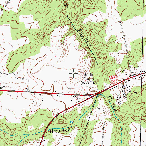 Topographic Map of WWDR-FM (Murfreesboro), NC