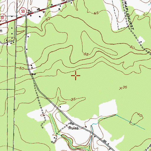 Topographic Map of WJIK-AM (Camp Lejeune), NC