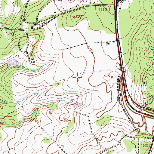 Topographic Map of WDLV-AM (Pinehurst), NC