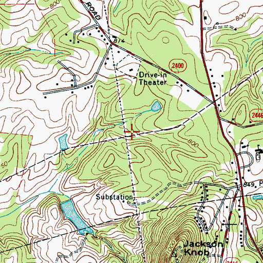 Topographic Map of WGAS-AM (South Gastonia), NC