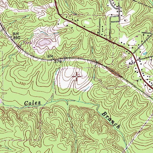 Topographic Map of WKIX-AM (Raleigh), NC