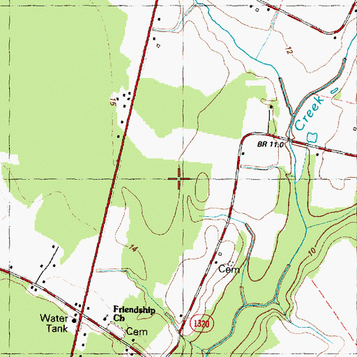 Topographic Map of WUNM-TV (Jacksonville), NC