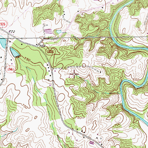 Topographic Map of WGGT-TV (Greensboro), NC