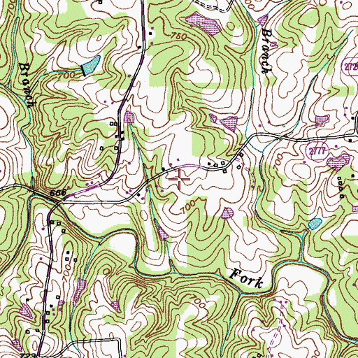 Topographic Map of WRDG-TV (Burlington), NC