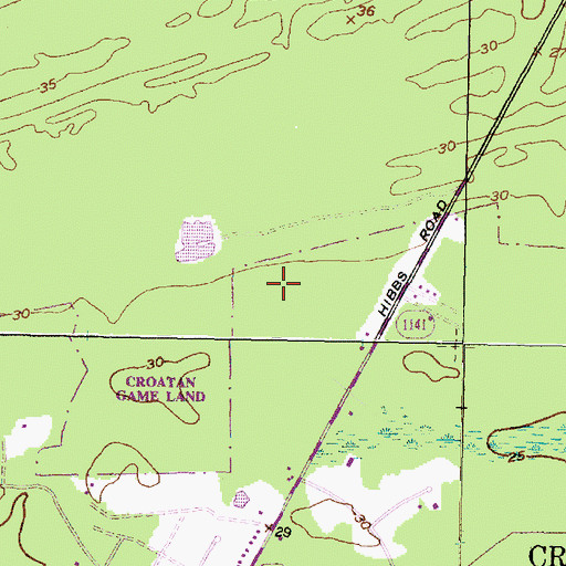 Topographic Map of WZYC-FM (Newport), NC