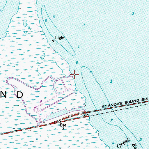 Topographic Map of Hammock Ditch, NC