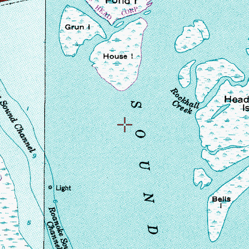 Topographic Map of Green Islands, NC