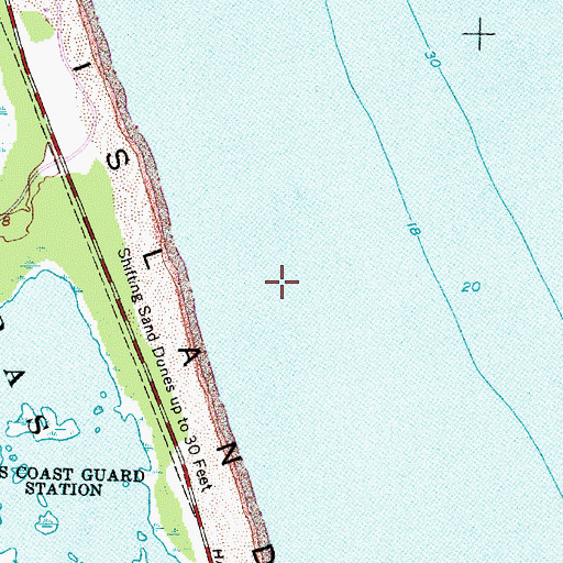 Topographic Map of Port Ferinando (historical), NC